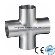 Polished Sanitary Stainless Steel Butt Welded Cross